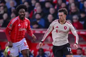Gol Dramatis Alexis Mac Allister di Injury Time Bawa Liverpool Tundukkan Nottingham Forest Liverpool menang 1-0 atas Nottingham Forest lewat gol Alexis Mac Allister di menit 90+7 (sumber foto: facebook @LiverpoolFC)