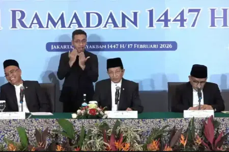 Pemerintah Tetapkan 1 Ramadan 1447 H Jatuh pada 19 Februari 2026 Konferensi pers penentuan 1 Ramadan 1446 Hijriah