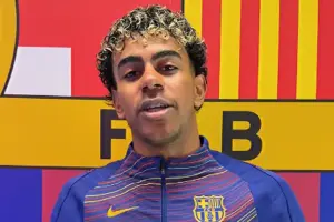 Barcelona vs Villarreal 4-1: Hat-trick Lamine Yamal Warnai Laga ke-100 Hansi Flick Tangkapan layar video Lamine Yamal saat memberikan pernyataan usai mencetak tiga gol dalam laga La Liga Barcelona vs Villarreal
