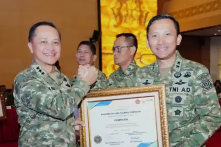 Lima Satker TNI Raih Predikat WBK, Dorong Reformasi Birokrasi dan Transparansi Kinerja Lima satker TNI raih predikat WBK dalam Rakor RB 2026, perkuat transparansi, akuntabilitas, dan digitalisasi pemerintahan.